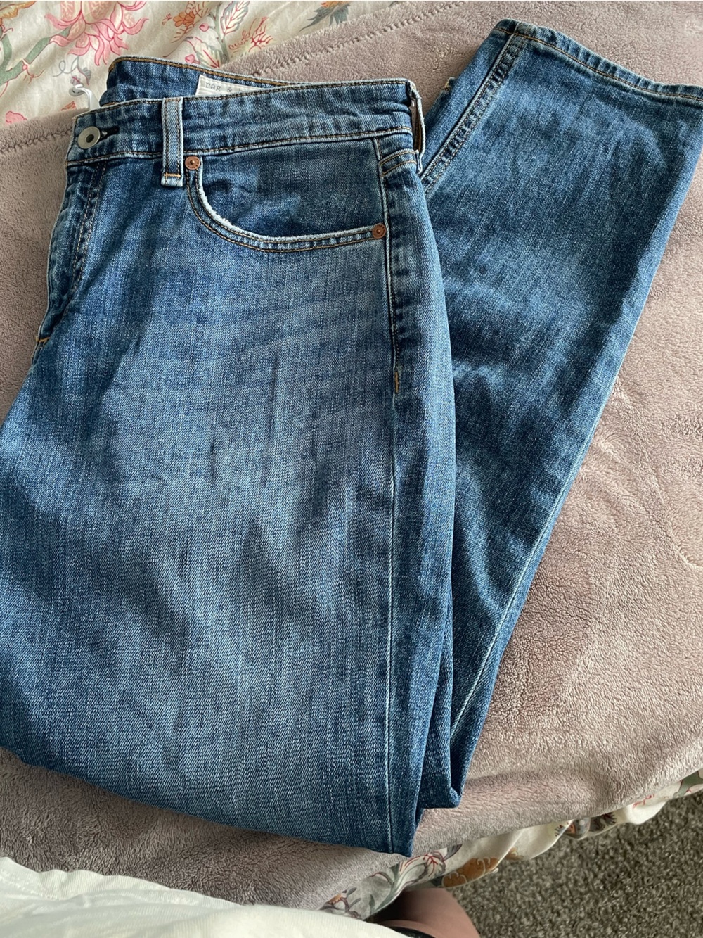 rag & bone light blue denim jeans